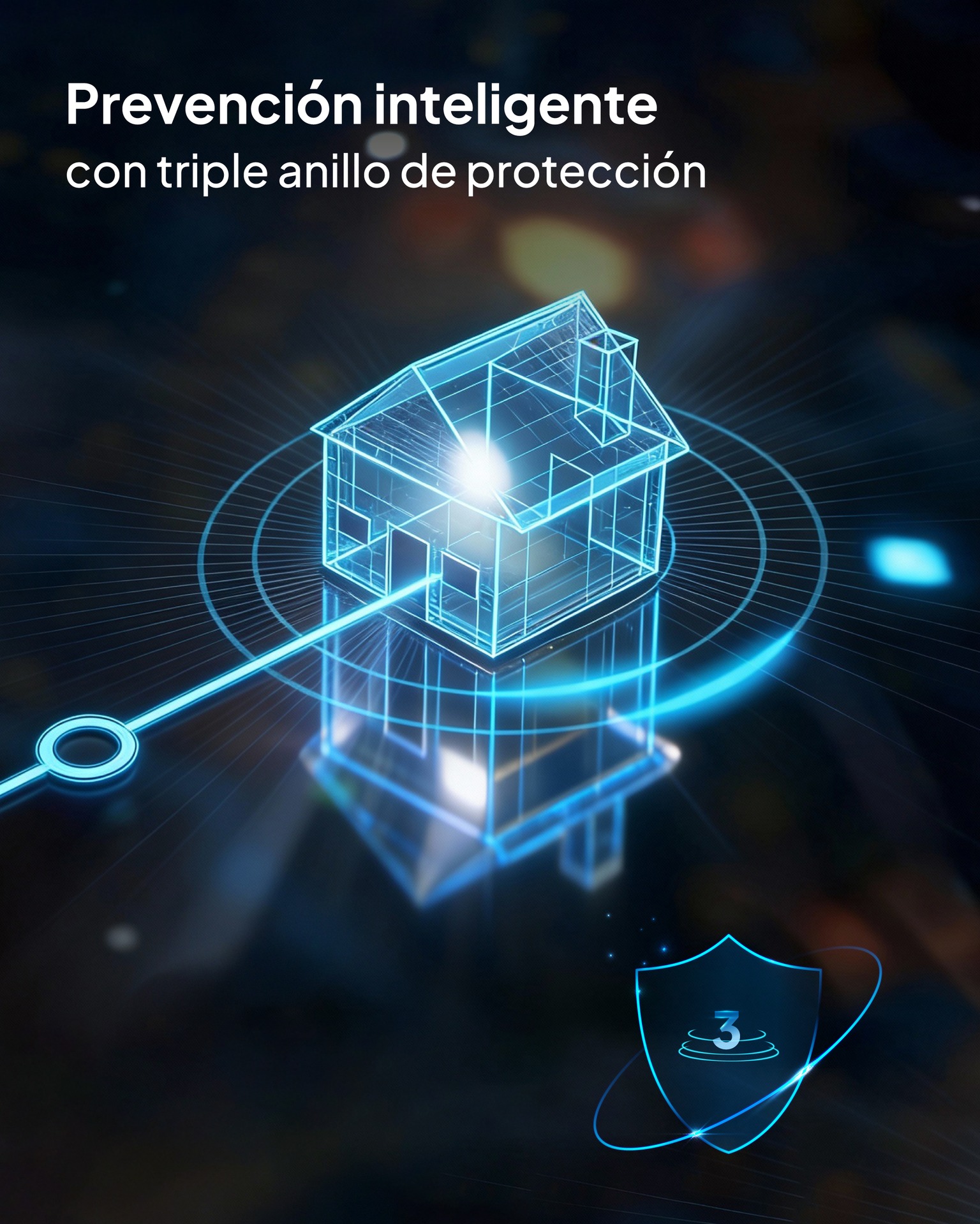 Esquema del triple anillo de protección de una alarma X28